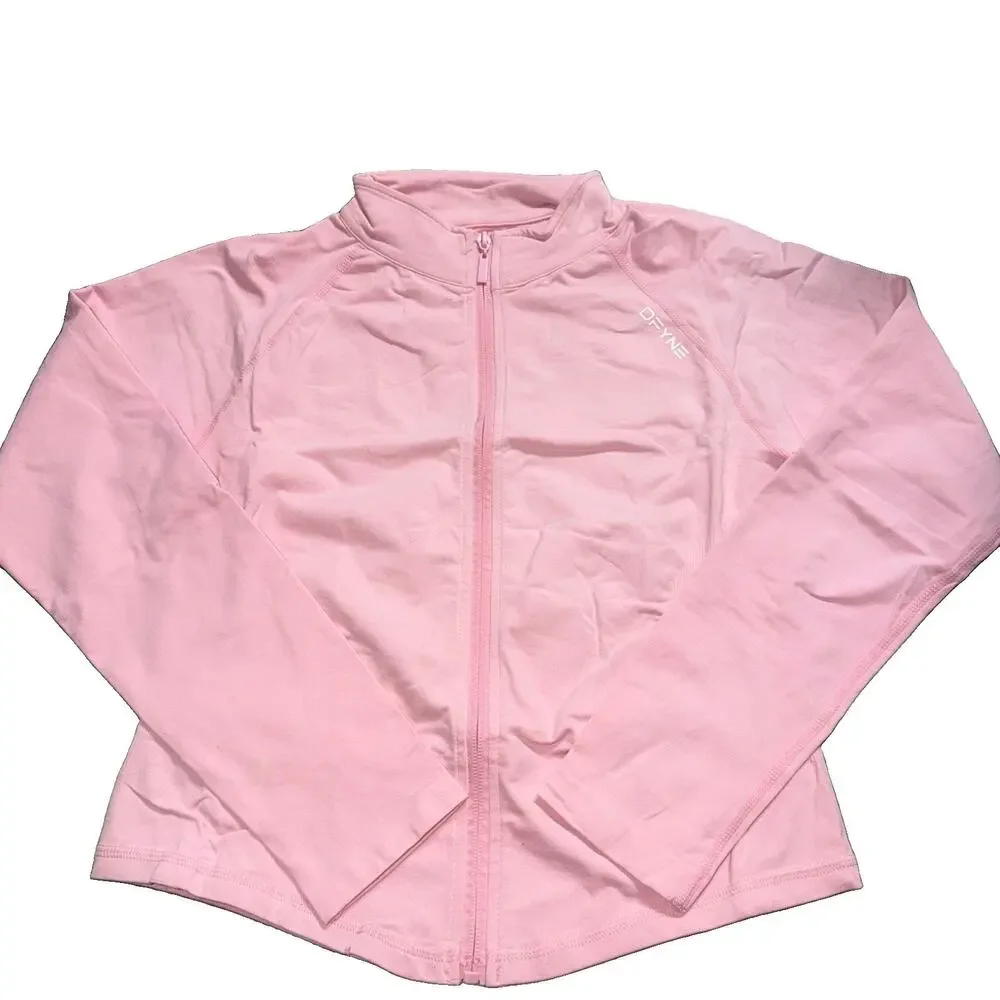 NWOT WOMENS PINK DFYNE DYNAMIC FULL ZIP PINK JACKET SIZE Large (AM9)